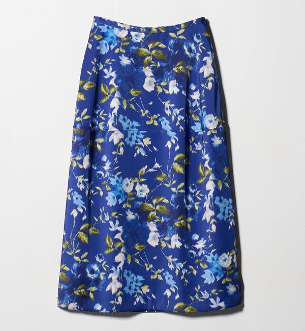 UNITED ARROWS「サテン コクーン プリント スカート ‐ウォッシャブル‐」|スカート|