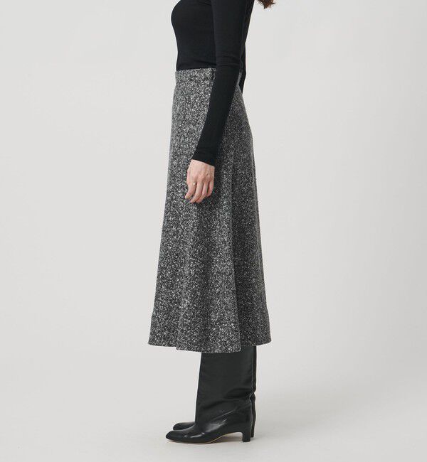 UNITED ARROWS「シルクネップ ツイードライク スカート」|フレア|