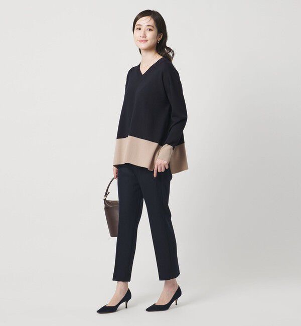 UNITED ARROWS「ウールブレンド Vネックニット ‐ウォッシャブル‐」|ニット・セーター|