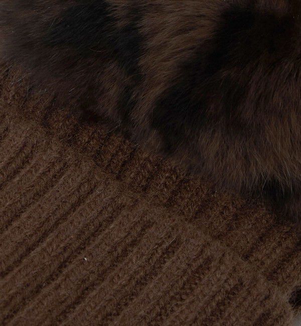 UNITED ARROWS「レッキスラビットファー フィンガーレスグローブ」|手袋|