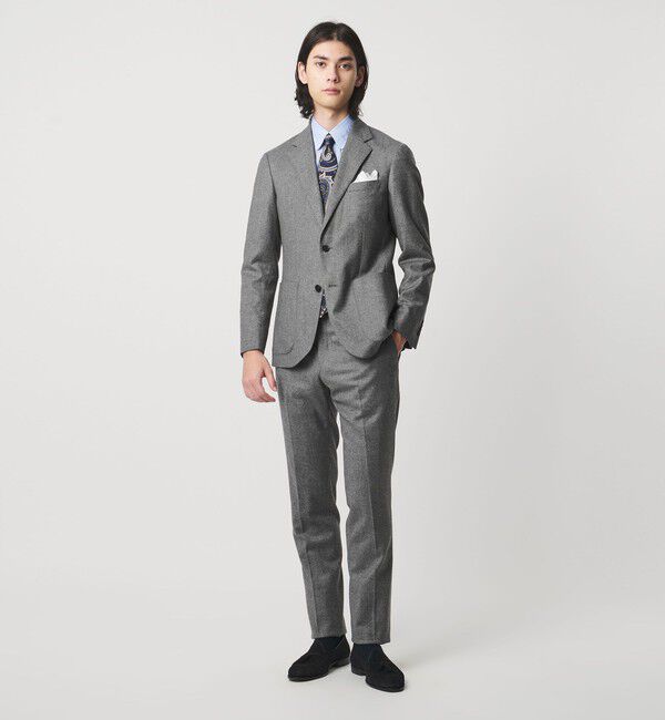 UNITED ARROWS「ストレッチフランネル シングル2ボタン テーラードジャケット COMFORT EASY-MODEL ヨコストレッチ」|スーツ|