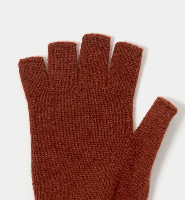 UNITED ARROWS「【別注】＜Johnstons of Elgin＞フィンガーレス ニットグローブ」|手袋|