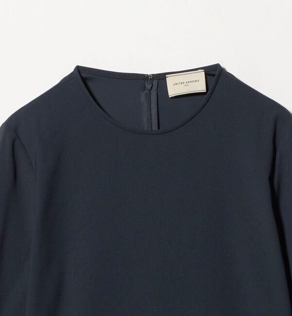 UNITED ARROWS「バックサテン レースコンビ ブラウス ‐ウォッシャブル‐」|シャツ・ブラウス|