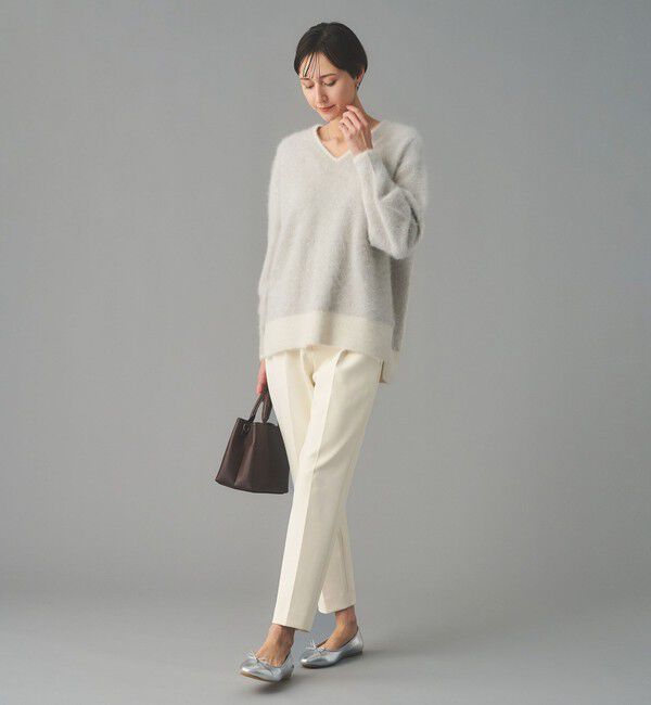 UNITED ARROWS「SPONGY タック テーパードパンツ」|スラックス|