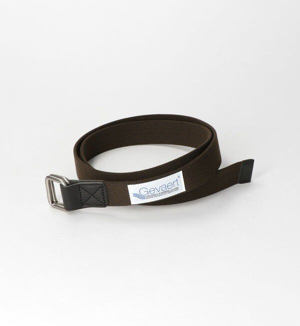 UNITED ARROWS green label relaxing「テープ ダブルリング ロング ベルト」|ベルト|DK.BROWN
