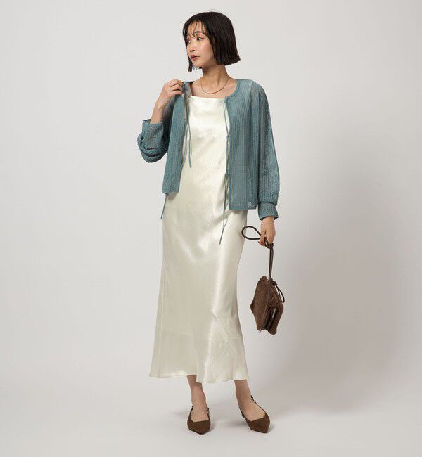 UNITED ARROWS green label relaxing「サテン キャミソール ワンピース」|ワンピース|