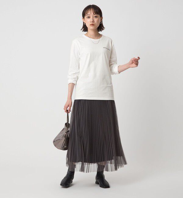 UNITED ARROWS green label relaxing「＜To b. by agnes b.コラボ＞ロゴ ロングスリーブ Tシャツ」|Tシャツ・カットソー|