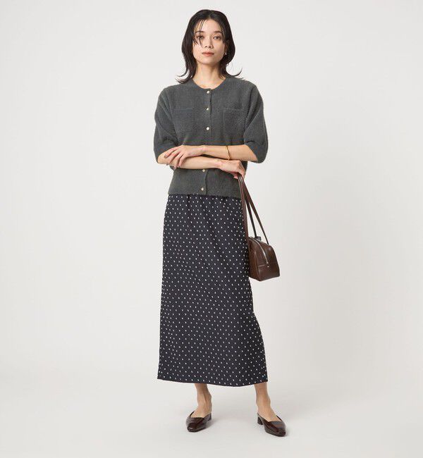 UNITED ARROWS green label relaxing「フラッフフェザー ショートスリーブ ニット カーディガン -ウォッシャブル-」|カーディガン|