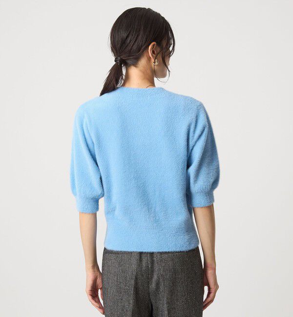 UNITED ARROWS green label relaxing「フラッフフェザー ショートスリーブ ニット カーディガン -ウォッシャブル-」|カーディガン|