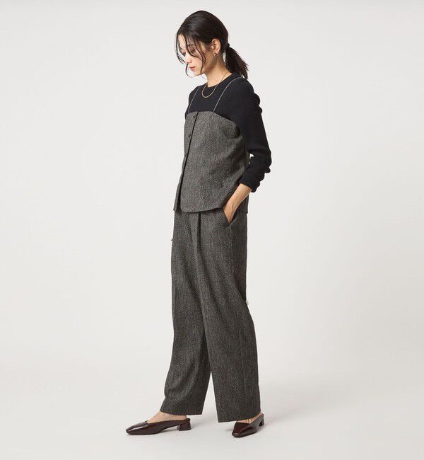 UNITED ARROWS green label relaxing「メランジツイル ビスチェ キャミソール -ウォッシャブル-」|ベスト・ジレ|