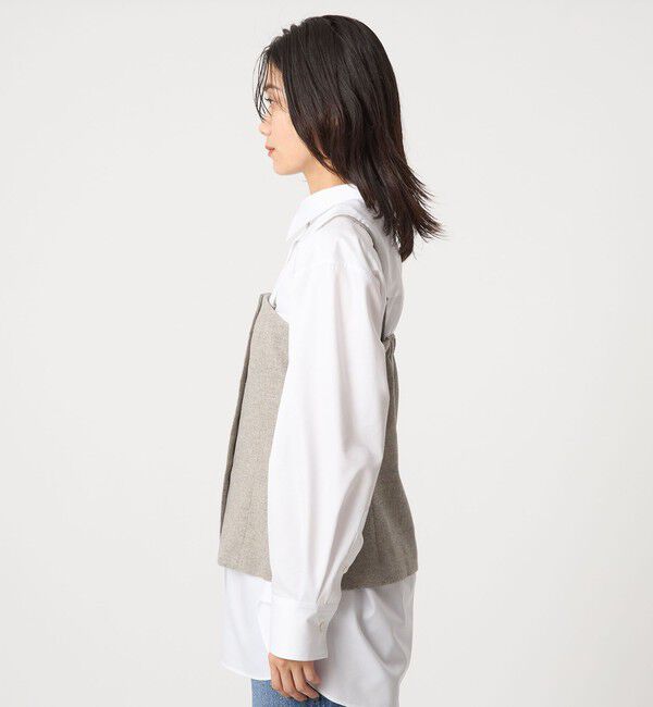 UNITED ARROWS green label relaxing「メランジツイル ビスチェ キャミソール -ウォッシャブル-」|ベスト・ジレ|