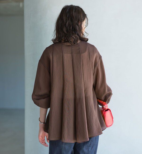 UNITED ARROWS green label relaxing「ミルフィーユフレアブラウス」|シャツ・ブラウス|