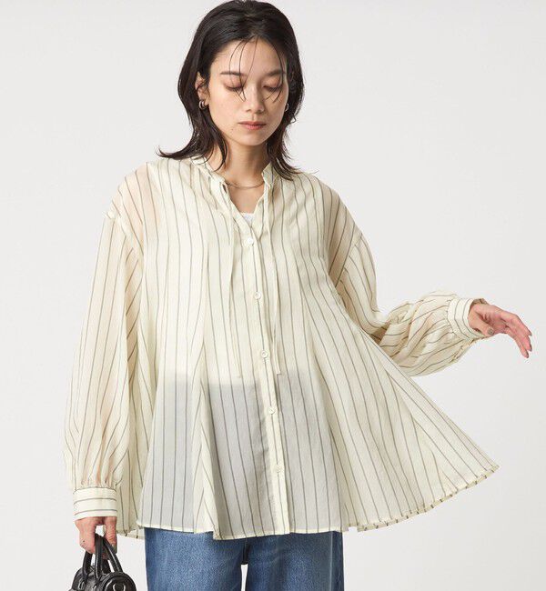 UNITED ARROWS green label relaxing「ミルフィーユフレアブラウス」|シャツ・ブラウス|