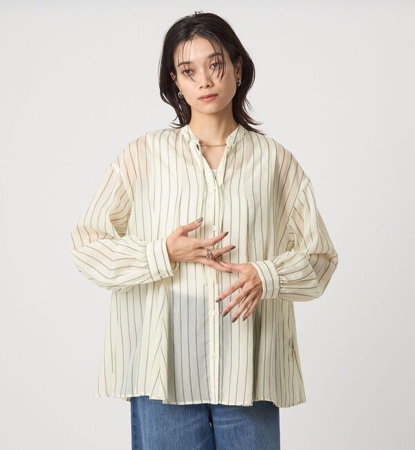 UNITED ARROWS green label relaxing「ミルフィーユフレアブラウス」|シャツ・ブラウス|