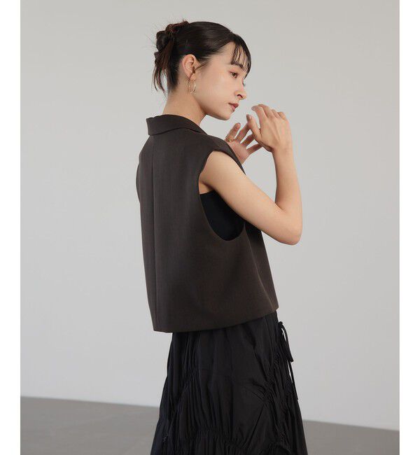 EMMEL REFINES「＜EMMEL REFINES＞EM ショート ジレ」|ベスト・ジレ|