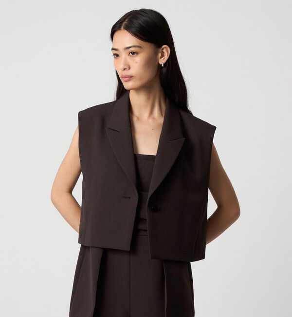 EMMEL REFINES「＜EMMEL REFINES＞EM ショート ジレ」|ベスト・ジレ|