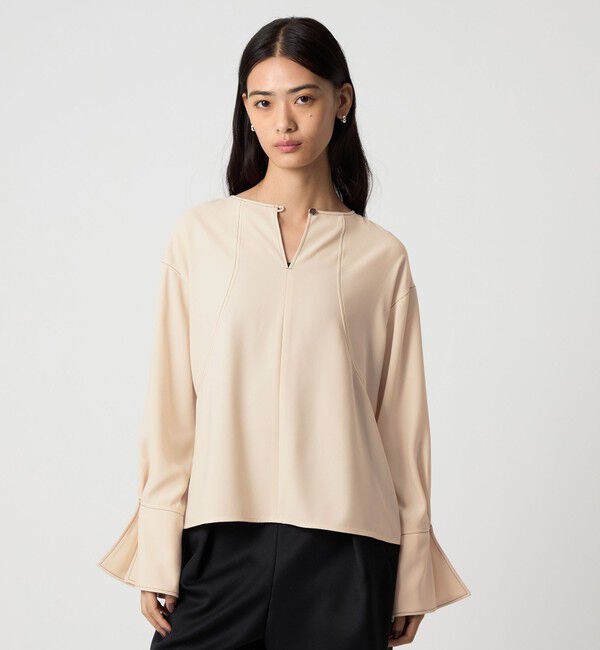 EMMEL REFINES「＜EMMEL REFINES＞EM ステッチ 2WAY ブラウス」|シャツ・ブラウス|