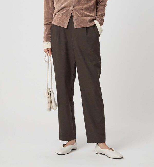 UNITED ARROWS green label relaxing「［size SHORT/TALLあり］オルマイ ツイル テーパードパンツ」|その他|DK.BROWN