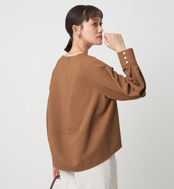 UNITED ARROWS green label relaxing「ソフトジョーゼット プルオーバー -マシンウォッシャブル・ストレッチ-」|シャツ・ブラウス|