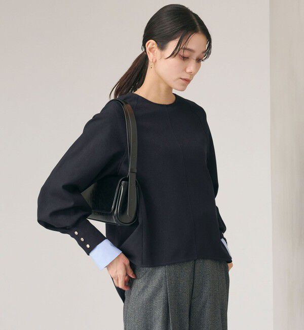 UNITED ARROWS green label relaxing「ソフトジョーゼット プルオーバー -マシンウォッシャブル・ストレッチ-」|シャツ・ブラウス|