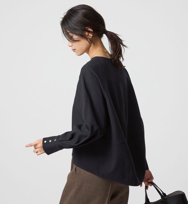 UNITED ARROWS green label relaxing「ソフトジョーゼット プルオーバー -マシンウォッシャブル・ストレッチ-」|シャツ・ブラウス|