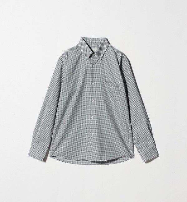 UNITED ARROWS green label relaxing「エブリット コットンオックス ギンガムチェック スナップ ボタンダウン シャツ -イージーアイロン-」|シャツ・ブラウス|