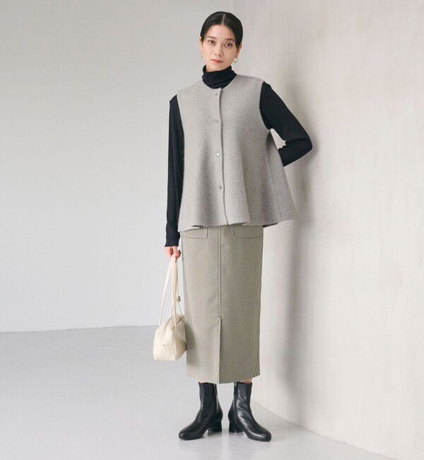 UNITED ARROWS green label relaxing「FOXブレンド セッケツ ニット ジレ」|ベスト・ジレ|