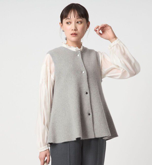 UNITED ARROWS green label relaxing「FOXブレンド セッケツ ニット ジレ」|ベスト・ジレ|