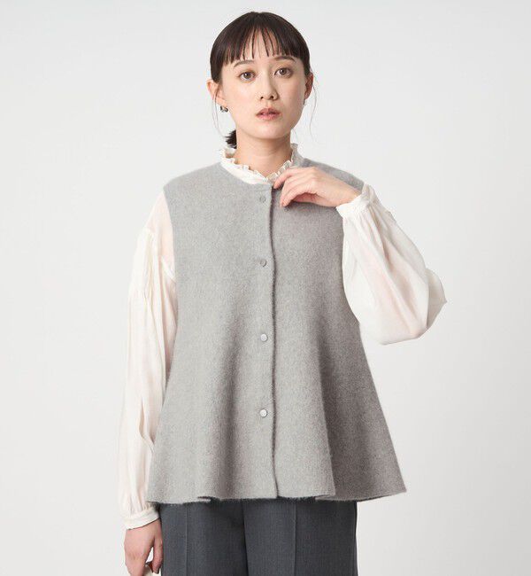 UNITED ARROWS green label relaxing「FOXブレンド セッケツ ニット ジレ」|ベスト・ジレ|