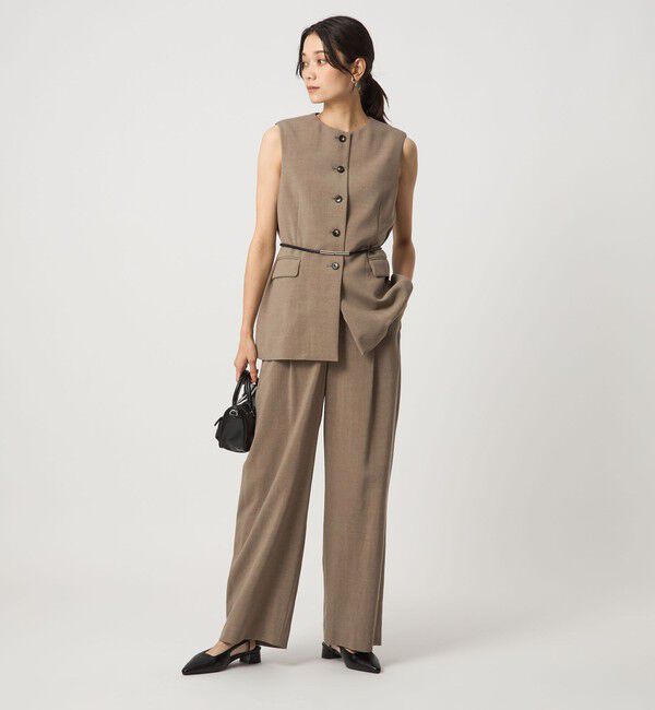 UNITED ARROWS green label relaxing「［size SHORT/TALLあり］パウダリー ワイド パンツ」|その他|