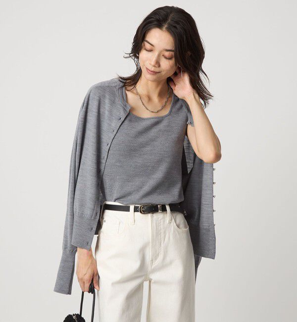 UNITED ARROWS green label relaxing「エブリニット タンクトップ ウォッシャブル」|タンクトップ|MD.GRAY