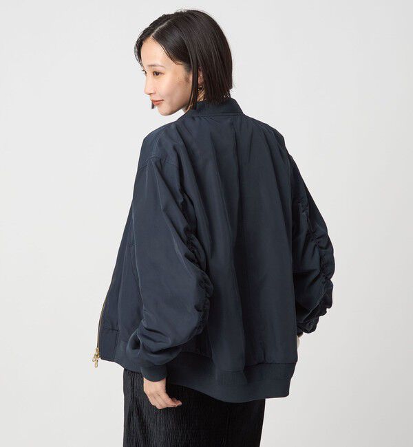 UNITED ARROWS green label relaxing「ツイル コクーン MA-1 ウォッシャブル 撥水 吸湿発熱」|ブルゾン・スタジャン|