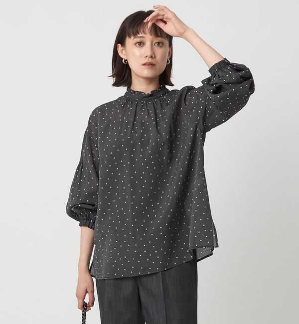 UNITED ARROWS green label relaxing「シアー 襟フリル ブラウス」|シャツ・ブラウス|その他1