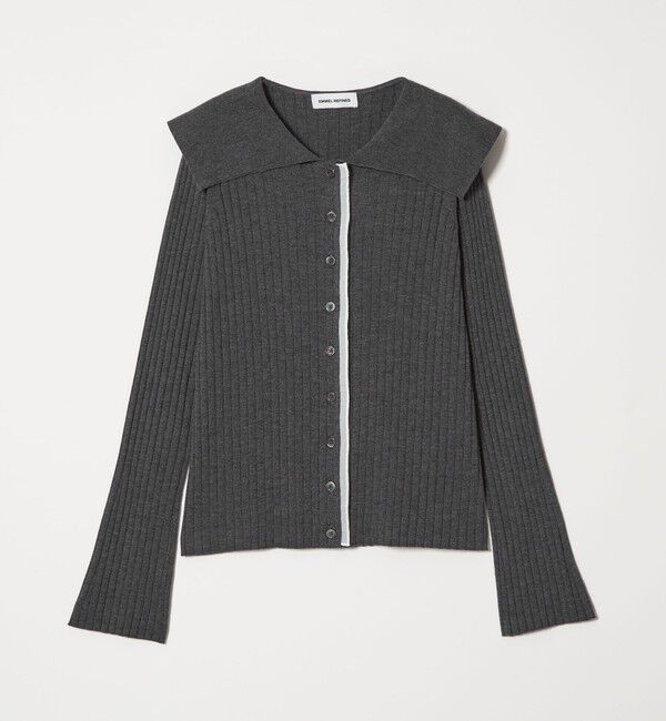 EMMEL REFINES「＜EMMEL REFINES＞EM レイヤーリブ ボタン ニット」|ニット・セーター|