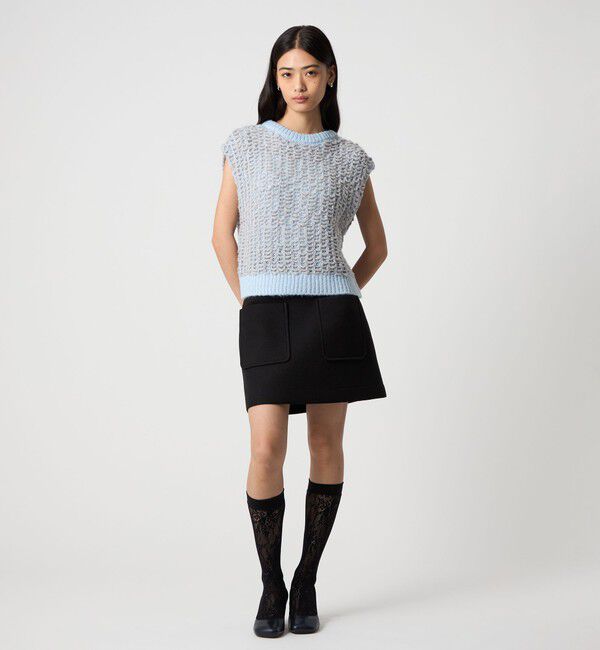 EMMEL REFINES「＜EMMEL REFINES＞EM ボンディング ミニスカート」|スカート|