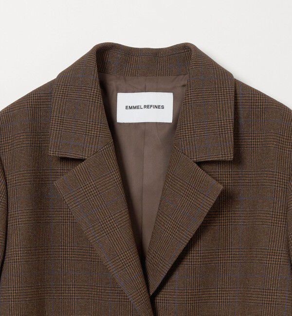 EMMEL REFINES「＜EMMEL REFINES＞EM グレンチェック テーラード ジャケット」|テーラードジャケット|