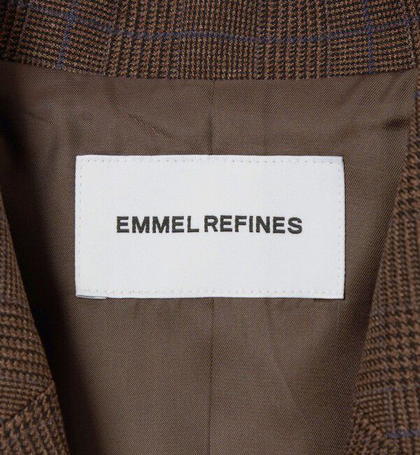 EMMEL REFINES「＜EMMEL REFINES＞EM グレンチェック テーラード ジャケット」|テーラードジャケット|