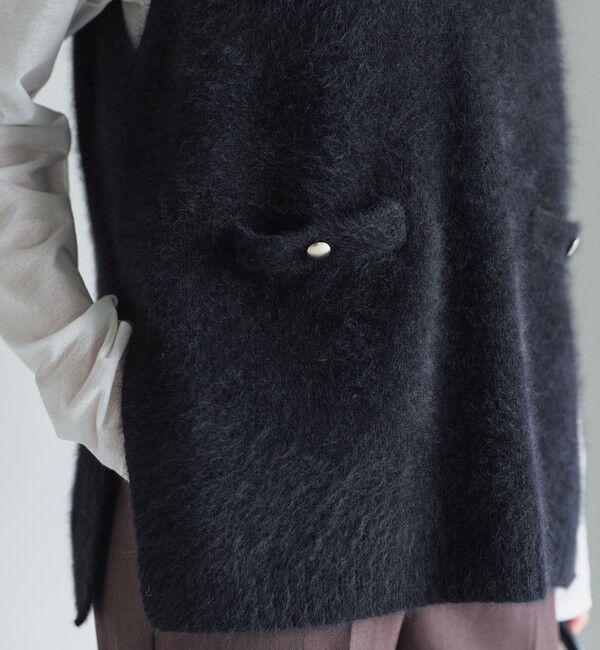 UNITED ARROWS green label relaxing「ヘアリー ニット ベスト」|ベスト・ジレ|