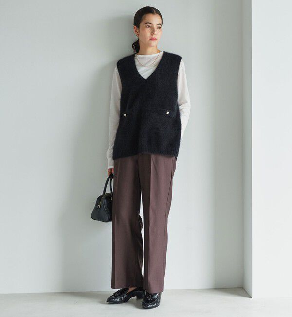 UNITED ARROWS green label relaxing「ヘアリー ニット ベスト」|ベスト・ジレ|