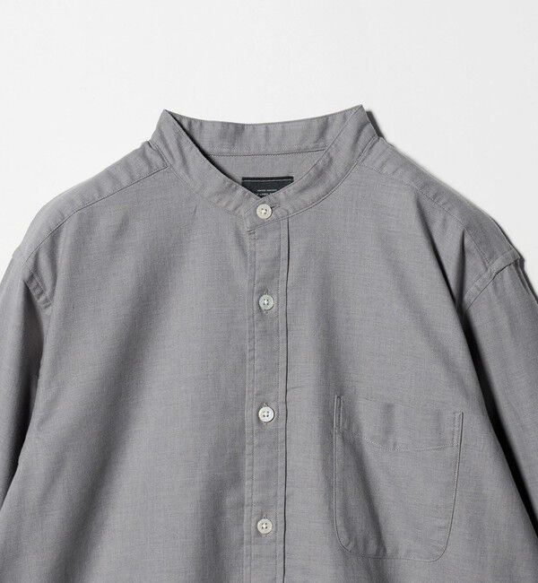 UNITED ARROWS green label relaxing「ナチュラルフィット  バンドカラー シャツ」|シャツ・ブラウス|