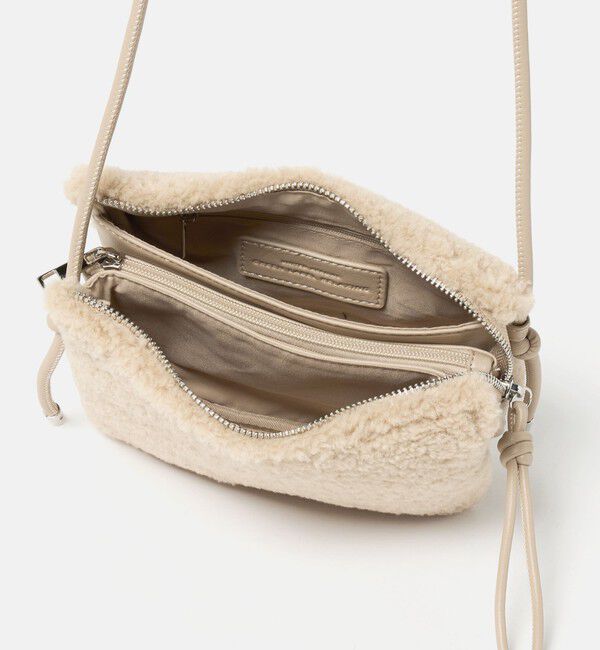 UNITED ARROWS green label relaxing「ボア ジップ ミニショルダーバッグ / ポシェット」|ショルダー・メッセンジャー|