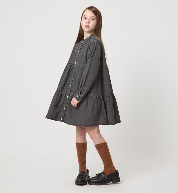 UNITED ARROWS green label relaxing「デニム ティアード チュニック ワンピ / キッズ  100cm-160cm」|チュニック|