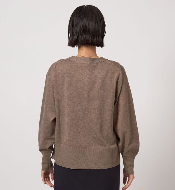 UNITED ARROWS green label relaxing「ブライトフォルム Vネック ニット カーディガン」|カーディガン|