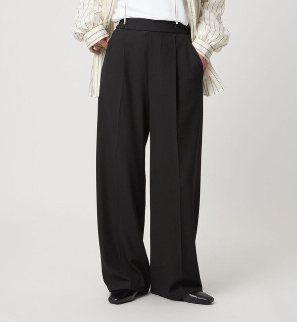 UNITED ARROWS green label relaxing「【WEB限定】＜at ease＞オルマイ ワイド パンツ マシンウォッシャブル ストレッチ 帯電防止」|その他|