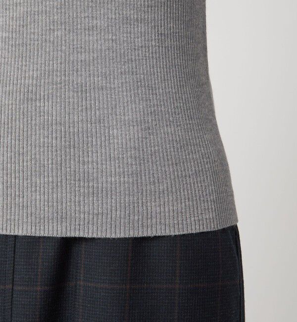 UNITED ARROWS green label relaxing「ウール リブ ボトルネック ニット プルオーバー ウォッシャブル」|ニット・セーター|