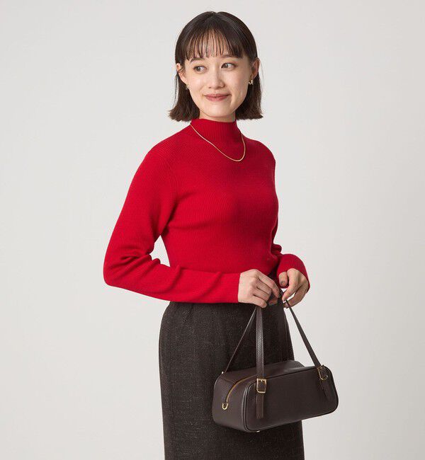 UNITED ARROWS green label relaxing「ウール リブ ボトルネック ニット プルオーバー ウォッシャブル」|ニット・セーター|