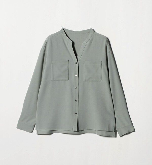 UNITED ARROWS green label relaxing「スキッパー ポケット ロングスリーブ シャツ マシンウォッシャブル」|シャツ・ブラウス|
