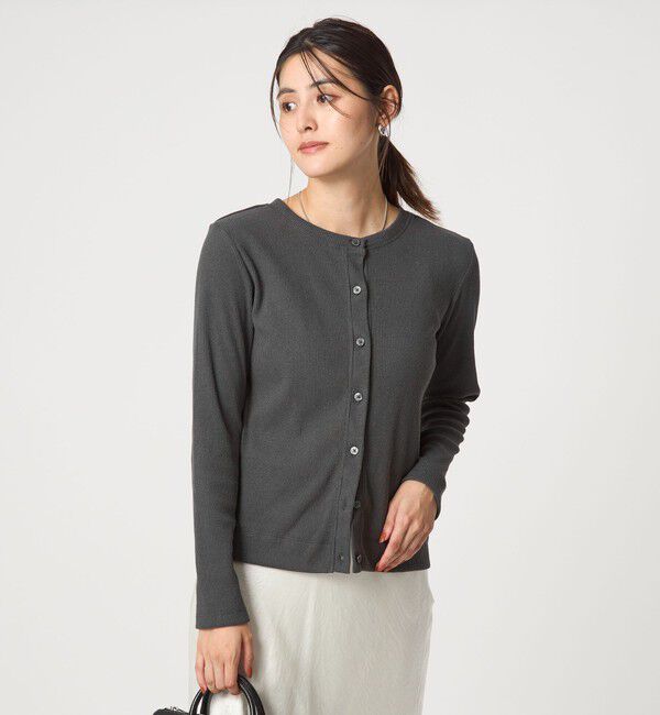 UNITED ARROWS green label relaxing「メランジ ブークレ 2WAY カーディガン」|カーディガン|
