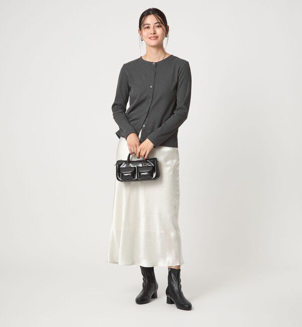 UNITED ARROWS green label relaxing「メランジ ブークレ 2WAY カーディガン」|カーディガン|