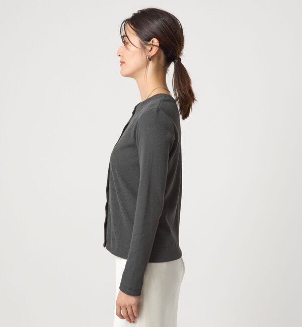 UNITED ARROWS green label relaxing「メランジ ブークレ 2WAY カーディガン」|カーディガン|